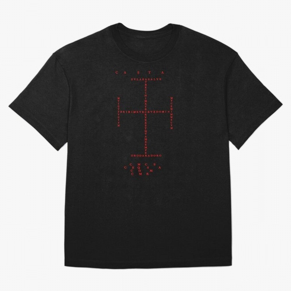Cruz Ang¨¦lica de Santo Tom¨¢s de Aquino Black n Red Oversized T-Shirt Celebrate National Team Dreams in the FIFA World Cup 2026 USA Canada Mexico Journey through Haaland and Mbappe Highlights, France Pride, Stadium Memories, Football Loyalty,