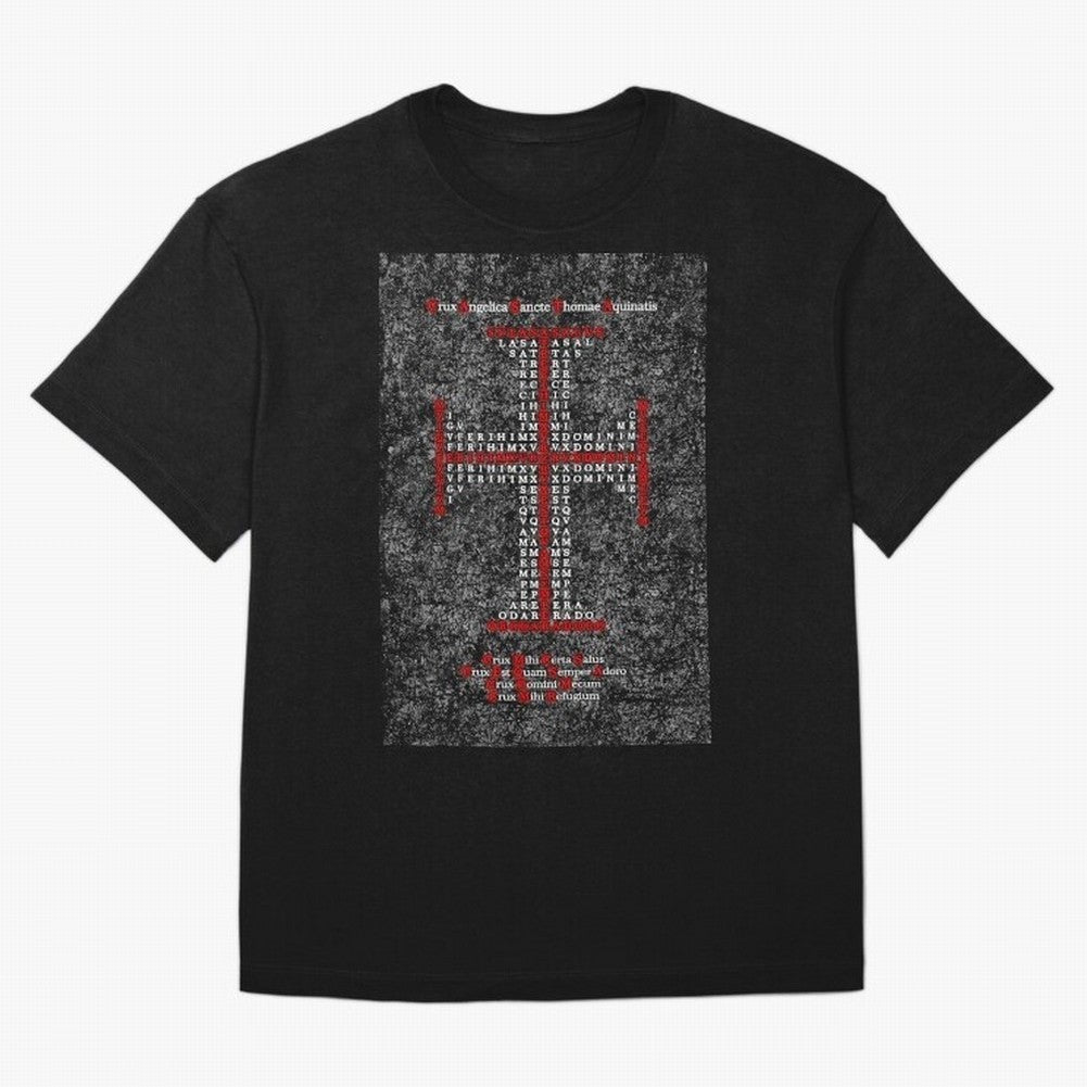 Cruz Ang¨¦lica de Santo Tom¨¢s de Aquino Relieve Oversized T-Shirt Feel the Roar of FIFA World Cup 2026 Spirit, Celebrating Spain and Netherlands, Mbappe, Football Passion, Legendary Performances, Festival Vibes and Supporter Community; Made for