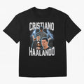 Cristiano Haalando Lightning Poster For Football Fans and Gift For Sports Lovers Oversized T-Shirt Feel the Roar of Global Football Passion for FIFA World Cup 2026, Celebrating Neymar, Haaland and Cristiano Ronaldo, Germany, Global Supporter