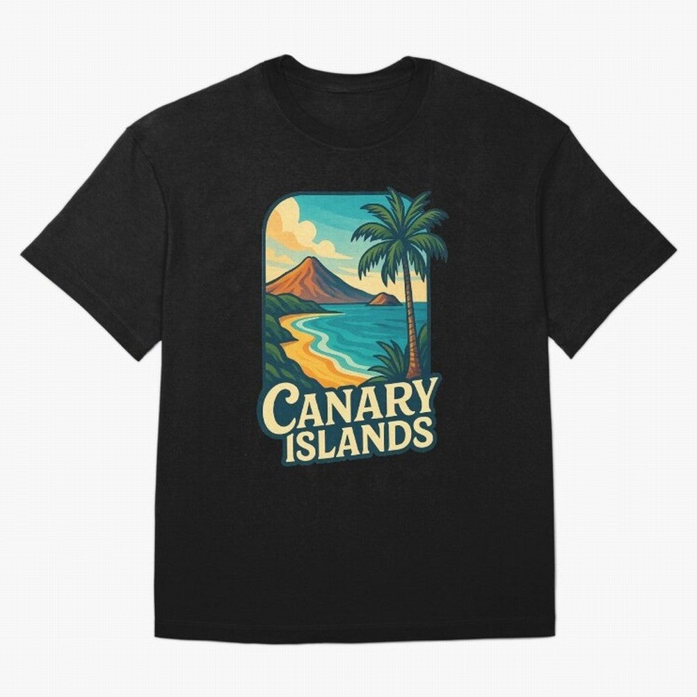 Tropical Shoreline of the Canary Islands Spain Oversized T-Shirt Create FIFA World Cup 2026 Group Stage Driven by Neymar, France Energy, Match Day Excitement, Supporter Culture, Golden Goals and Global Football Passion; Great for Supporters Who