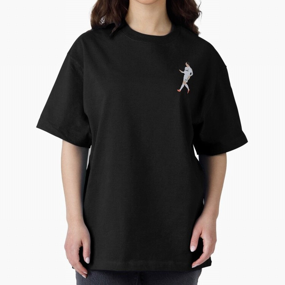 Cristiano Calma Celebration Art Oversized T-Shirt Join Supporters Worldwide for FIFA World Cup 2026 Group Stage for Fans of Messi, Neymar and Mbappe and Brazil, Portugal and Argentina, Bringing Soccer Culture, Superstar Moments, National Team