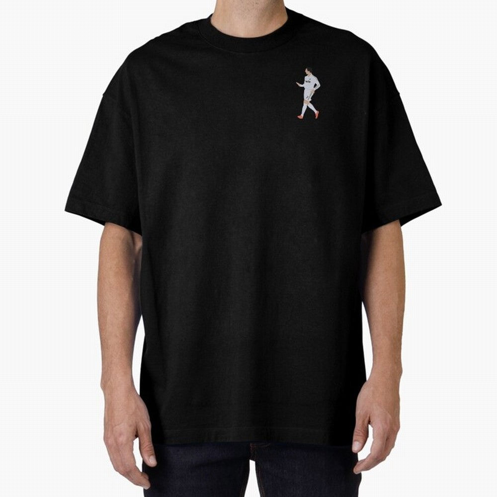 Cristiano Calma Celebration Art Oversized T-Shirt Join Supporters Worldwide for FIFA World Cup 2026 Group Stage for Fans of Messi, Neymar and Mbappe and Brazil, Portugal and Argentina, Bringing Soccer Culture, Superstar Moments, National Team