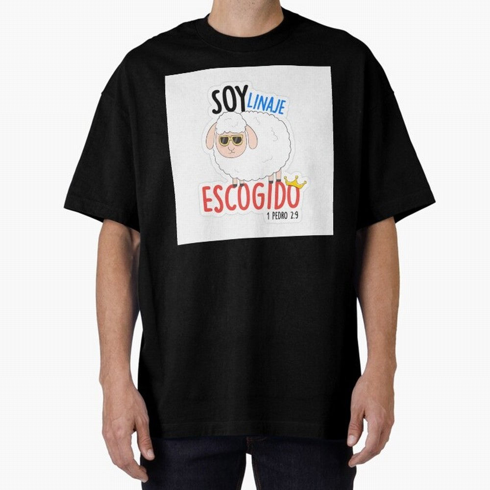 Soy Linaje Escogido - Sticker Cristiano Oversized T-Shirt Stand Proud for FIFA World Cup 2026 Group Stage Highlighting Cristiano Ronaldo, Argentina, France and Brazil Energy, Soccer Culture, Superstar Moments, National Team Dreams and Competitive