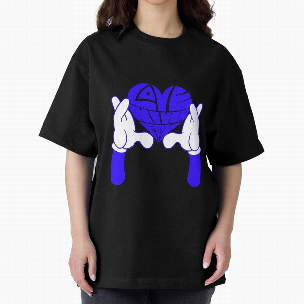 Love Never Fails ¨C Heart Calligram Oversized T-Shirt Celebrate Classic Football Spirit in FIFA World Cup 2026 Group Stage Inspired by Neymar, Haaland and Cristiano Ronaldo, England, France and Netherlands Energy, Retro Football Energy, Iconic