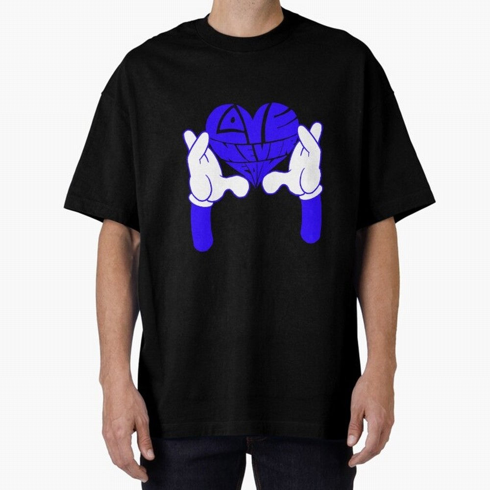 Love Never Fails ¨C Heart Calligram Oversized T-Shirt Celebrate Classic Football Spirit in FIFA World Cup 2026 Group Stage Inspired by Neymar, Haaland and Cristiano Ronaldo, England, France and Netherlands Energy, Retro Football Energy, Iconic