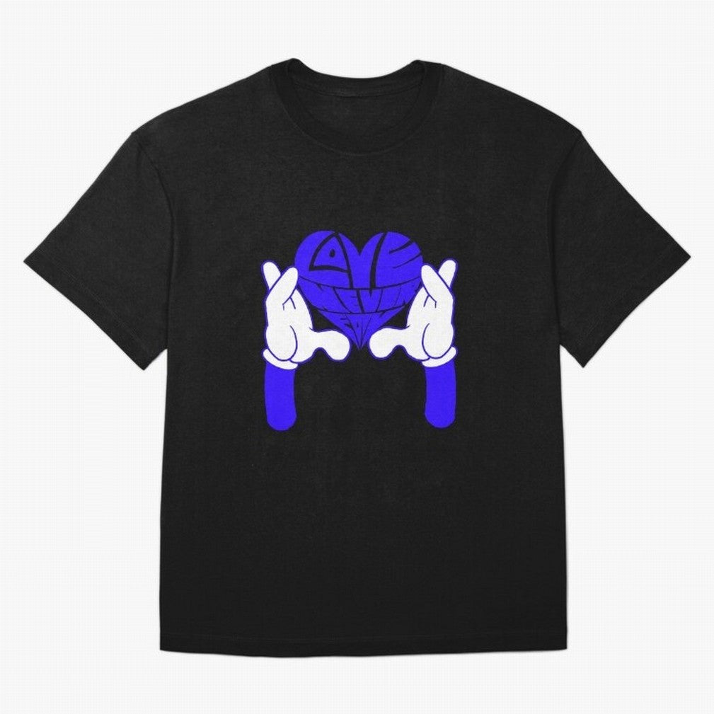 Love Never Fails ¨C Heart Calligram Oversized T-Shirt Celebrate Classic Football Spirit in FIFA World Cup 2026 Group Stage Inspired by Neymar, Haaland and Cristiano Ronaldo, England, France and Netherlands Energy, Retro Football Energy, Iconic