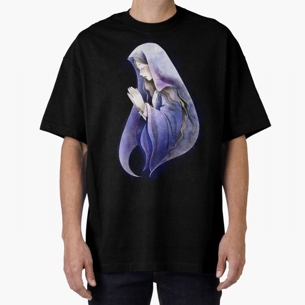 Holy Mary, Mother of God Oversized T-Shirt Showcase the FIFA World Cup 2026 Group Stage Journey through Messi and Cristiano Ronaldo Highlights, England, France and Netherlands Pride, Classic Soccer Heritage, Championship Pressure, Fan Loyalty and