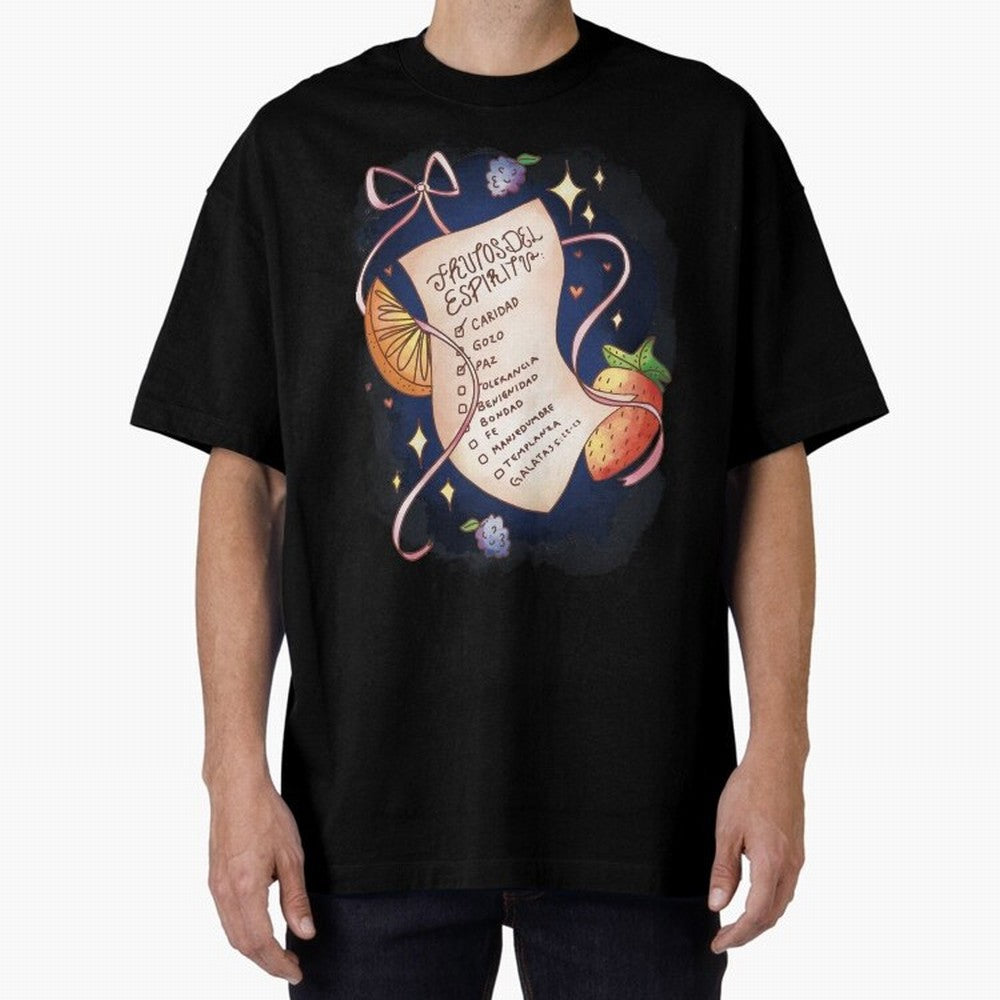 Chrisitian Frutos del Espiritu, Cristiano, Iglesia, Religioso Oversized T-Shirt Honor the Beautiful Game during FIFA World Cup 2026 for Fans of Messi and England, Bringing Soccer Culture, Superstar Moments, National Team Dreams and Competitive