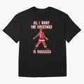 All I Want For Christmas Is Siuuu (3) Oversized T-Shirt Represent the Passion of FIFA World Cup 2026 Group Stage for Fans of Messi, CR7 and Mbappe and England, France and Netherlands, Bringing Champion Mindset, Group Stage Buzz, Knockout Tension
