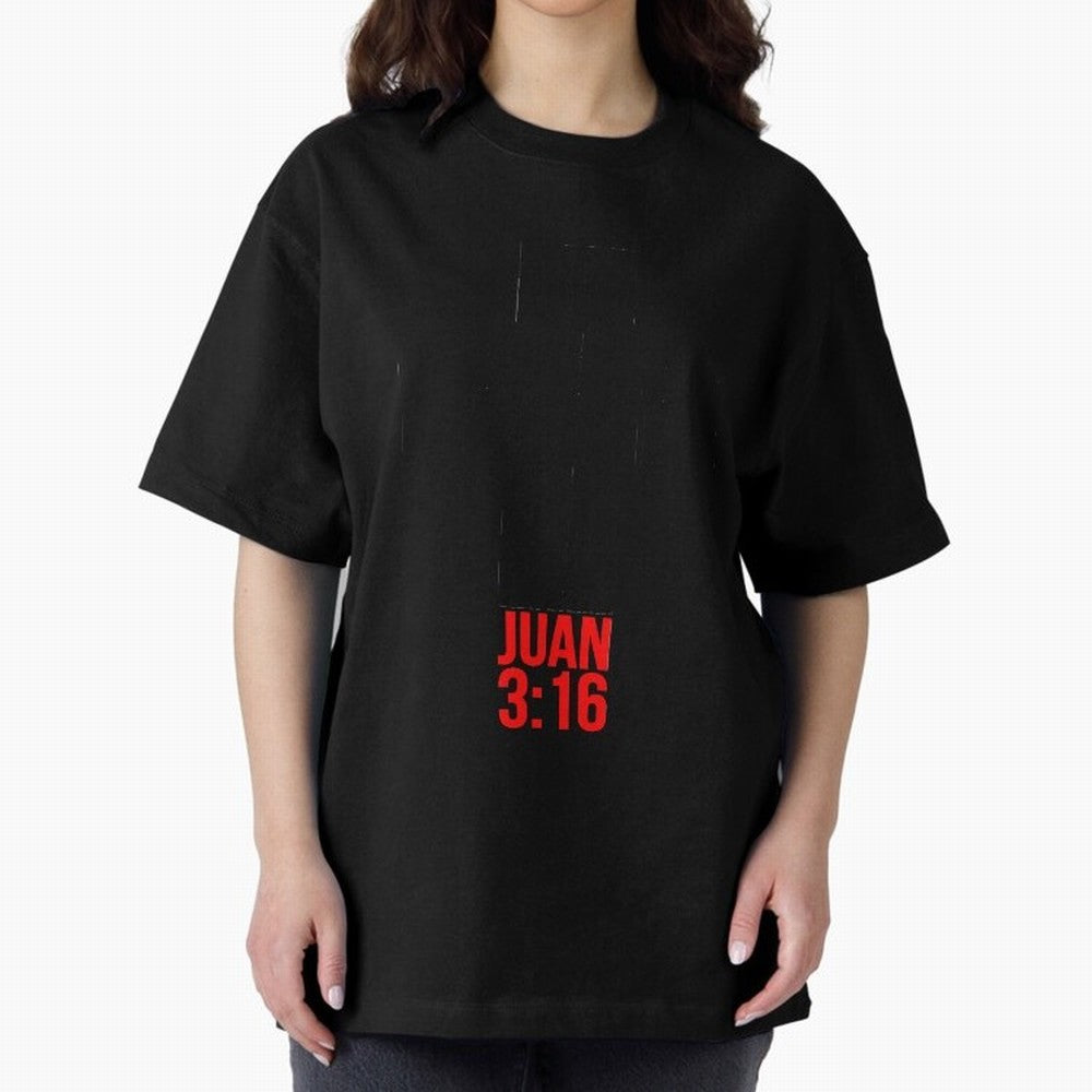 Porque de tal manera amo Dios al mundo - Mensajes Biblicos para Cristianos - Spanish Biblical Quotes for Christians Oversized T-Shirt Feel the Heartbeat of Match Day Hype around FIFA World Cup 2026 USA Canada Mexico, Haaland, Argentina and Brazil,
