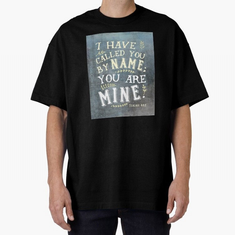 Isaiah 43:1: I Have Called You by Name Oversized T-Shirt Show Your Tournament Heart for FIFA World Cup 2026 USA Canada Mexico Spirit, Featuring France, Messi and Cristiano Ronaldo, Global Supporter Spirit, Legendary Goals, National Colors and