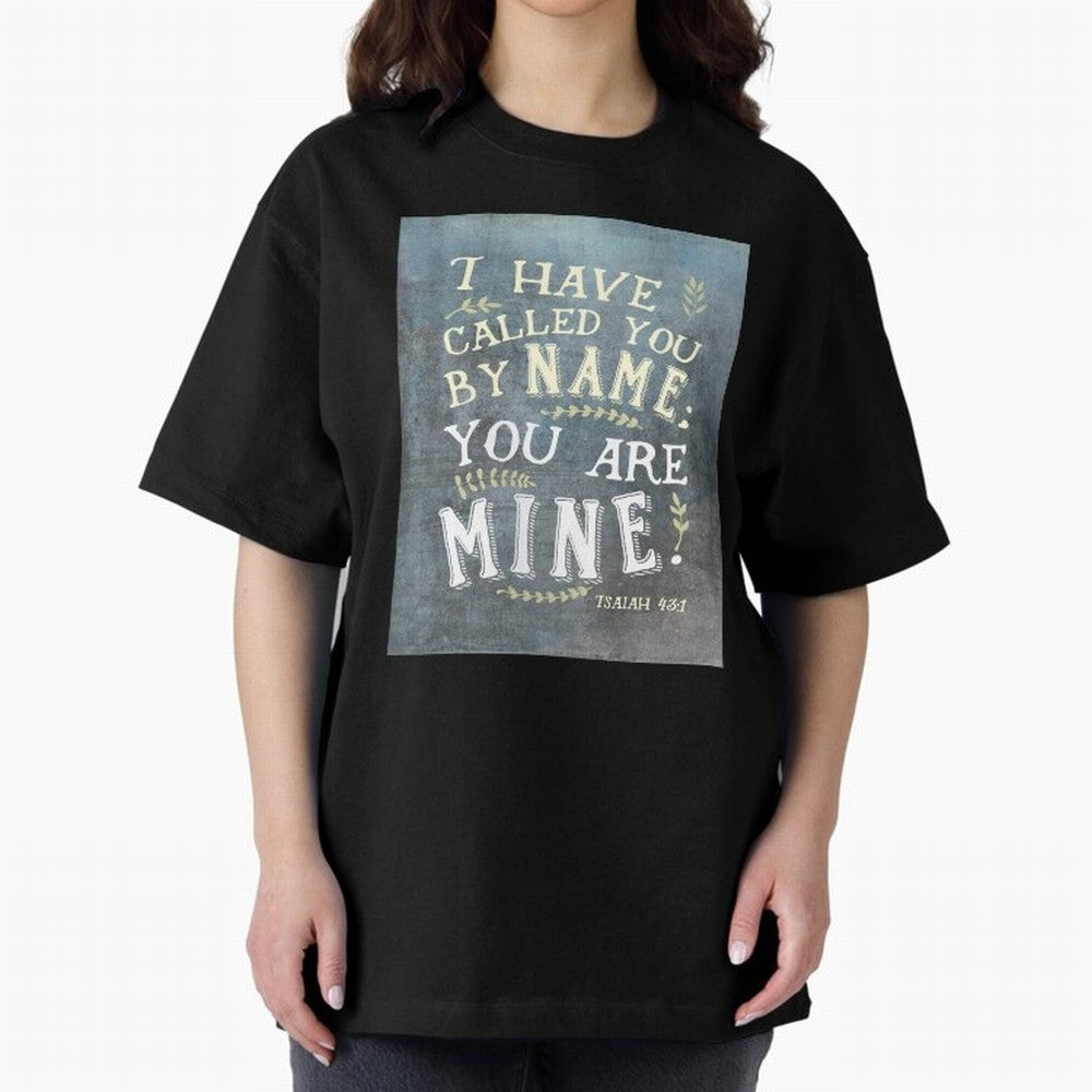 Isaiah 43:1: I Have Called You by Name Oversized T-Shirt Show Your Tournament Heart for FIFA World Cup 2026 USA Canada Mexico Spirit, Featuring France, Messi and Cristiano Ronaldo, Global Supporter Spirit, Legendary Goals, National Colors and