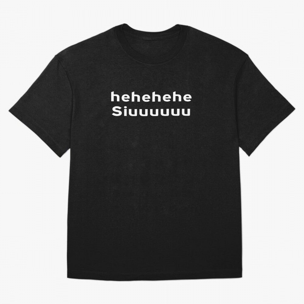 Hehehehe Siuuu Oversized T-Shirt Feel the Trophy Chase of Global Football Passion for FIFA World Cup 2026 USA Canada Mexico, Connected to Haaland, England, Fan Favorite Moments, National Team Passion, Big Match Drama and Soccer History; Perfect for