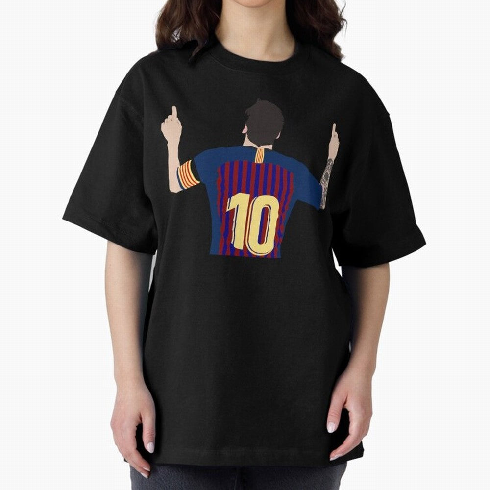 Lionel Messi Iconic Goal Celebration #o44 Oversized T-Shirt Celebrate the Road through FIFA World Cup 2026 USA Canada Mexico for Fans of Messi and Cristiano Ronaldo and Germany, Bringing Match Day Excitement, Supporter Culture, Golden Goals and