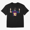 Lionel Messi Iconic Goal Celebration #o44 Oversized T-Shirt Celebrate the Road through FIFA World Cup 2026 USA Canada Mexico for Fans of Messi and Cristiano Ronaldo and Germany, Bringing Match Day Excitement, Supporter Culture, Golden Goals and
