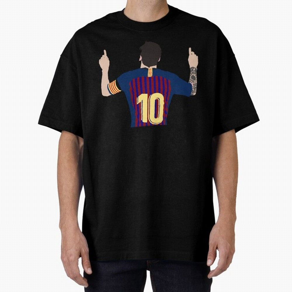 Lionel Messi Iconic Goal Celebration #o44 Oversized T-Shirt Celebrate the Road through FIFA World Cup 2026 USA Canada Mexico for Fans of Messi and Cristiano Ronaldo and Germany, Bringing Match Day Excitement, Supporter Culture, Golden Goals and