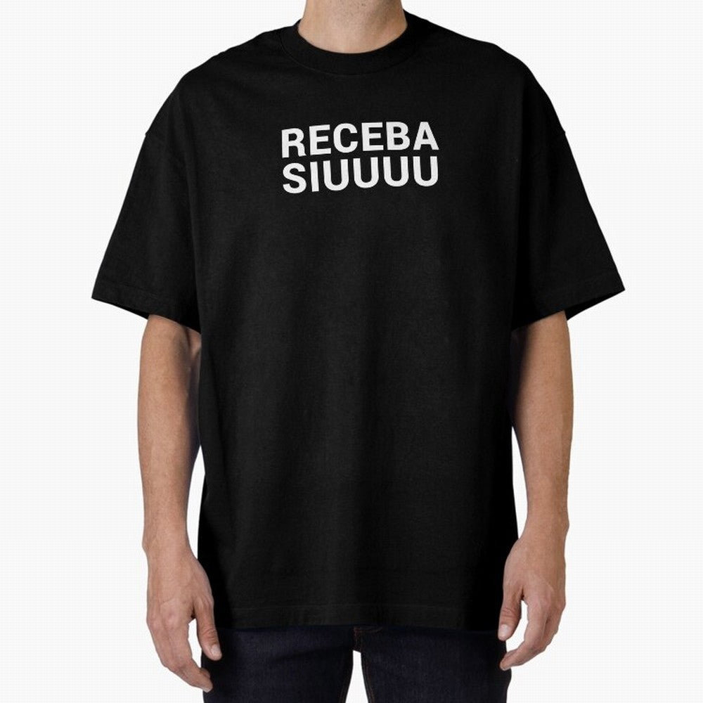 Receba siuuu Oversized T-Shirt Bring Legendary Rivalry Energy to Match Day Hype around FIFA World Cup 2026 USA Canada Mexico, Neymar, Haaland and Cristiano Ronaldo, Netherlands, Retro Football Energy, Iconic Rivalries, Trophy Chase Drama and