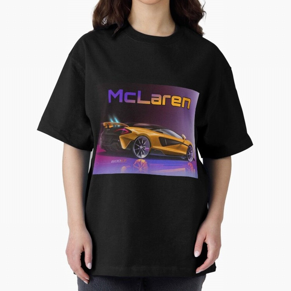 Mclaren in Gradient Metallic Color Oversized T-Shirt Build FIFA World Cup 2026 Made for Mbappe and Neymar, Germany Energy, Vintage Soccer Flavor, Modern Football Stars, National Flags and Final Night Emotion; Ideal for Passionate Fans Who Love