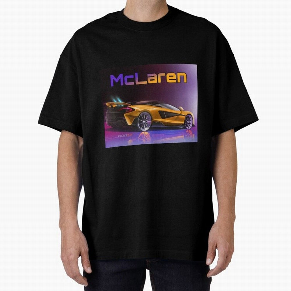 Mclaren in Gradient Metallic Color Oversized T-Shirt Build FIFA World Cup 2026 Made for Mbappe and Neymar, Germany Energy, Vintage Soccer Flavor, Modern Football Stars, National Flags and Final Night Emotion; Ideal for Passionate Fans Who Love