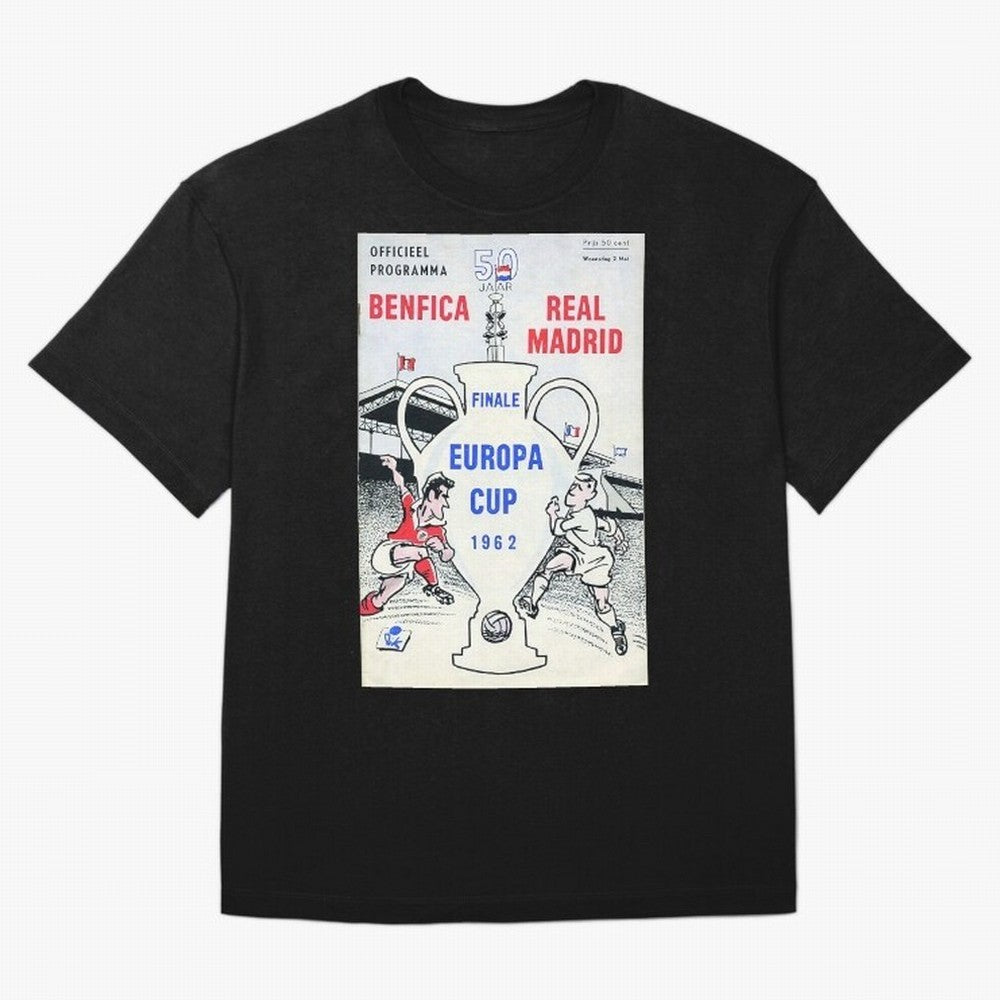 Vintage Champions League Final Poster - Real Madrid vs Benfica Oversized T-Shirt Support the Legends of Match Day Hype around FIFA World Cup 2026, Neymar, Argentina, Stadium Memories, Football Loyalty, International Chants and Championship