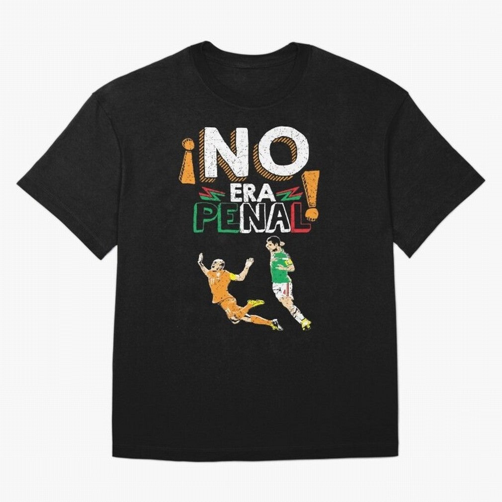 No Era Penal Oversized T-Shirt Support FIFA World Cup 2026 Spirit, Made for France and Portugal, CR7 and Messi, Fan Favorite Moments, National Team Passion, Big Match Drama and Soccer History; Made for Die Hard Supporters, Soccer Lovers, Game Day
