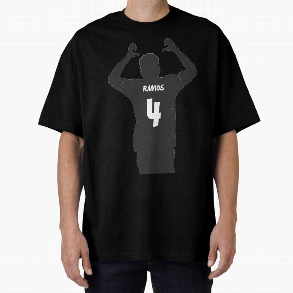 Sergio Ramos artwork Oversized T-Shirt Represent Fans Who Live for FIFA World Cup 2026 Group Stage for Fans of Haaland and Mbappe and Argentina, Bringing Football History, Final Match Energy, Crowd Noise and Once in a Lifetime Moments; Great for