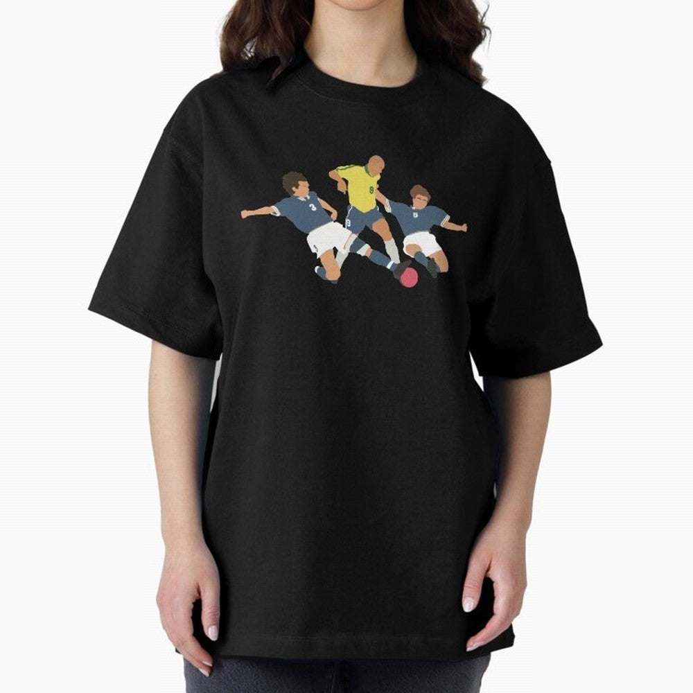 Ronaldo vs Maldini & Cannavaro Iconic Football Moment Oversized T-Shirt Showcase FIFA World Cup 2026 Group Stage Built around CR7 and Messi, Spain Energy, Goal Celebration Energy, Supporter Heritage, Football Icons and Worldwide Tournament Joy;
