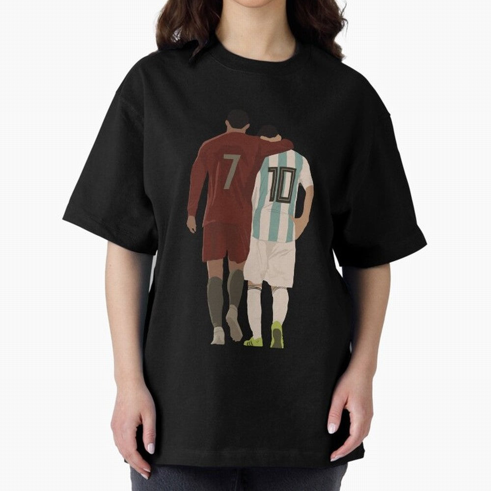 The Greatest Of All Time Oversized T-Shirt Show Up for the Glory of FIFA World Cup 2026 for Fans of Mbappe and Portugal, Spain and Germany, Bringing Supporter Pride, Iconic Celebrations, Legendary Names and Global Match Day Energy; Created for
