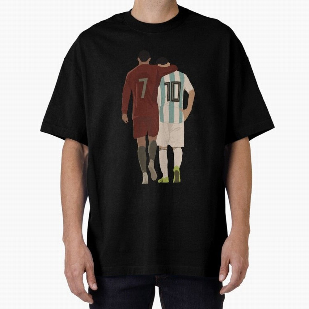 The Greatest Of All Time Oversized T-Shirt Show Up for the Glory of FIFA World Cup 2026 for Fans of Mbappe and Portugal, Spain and Germany, Bringing Supporter Pride, Iconic Celebrations, Legendary Names and Global Match Day Energy; Created for