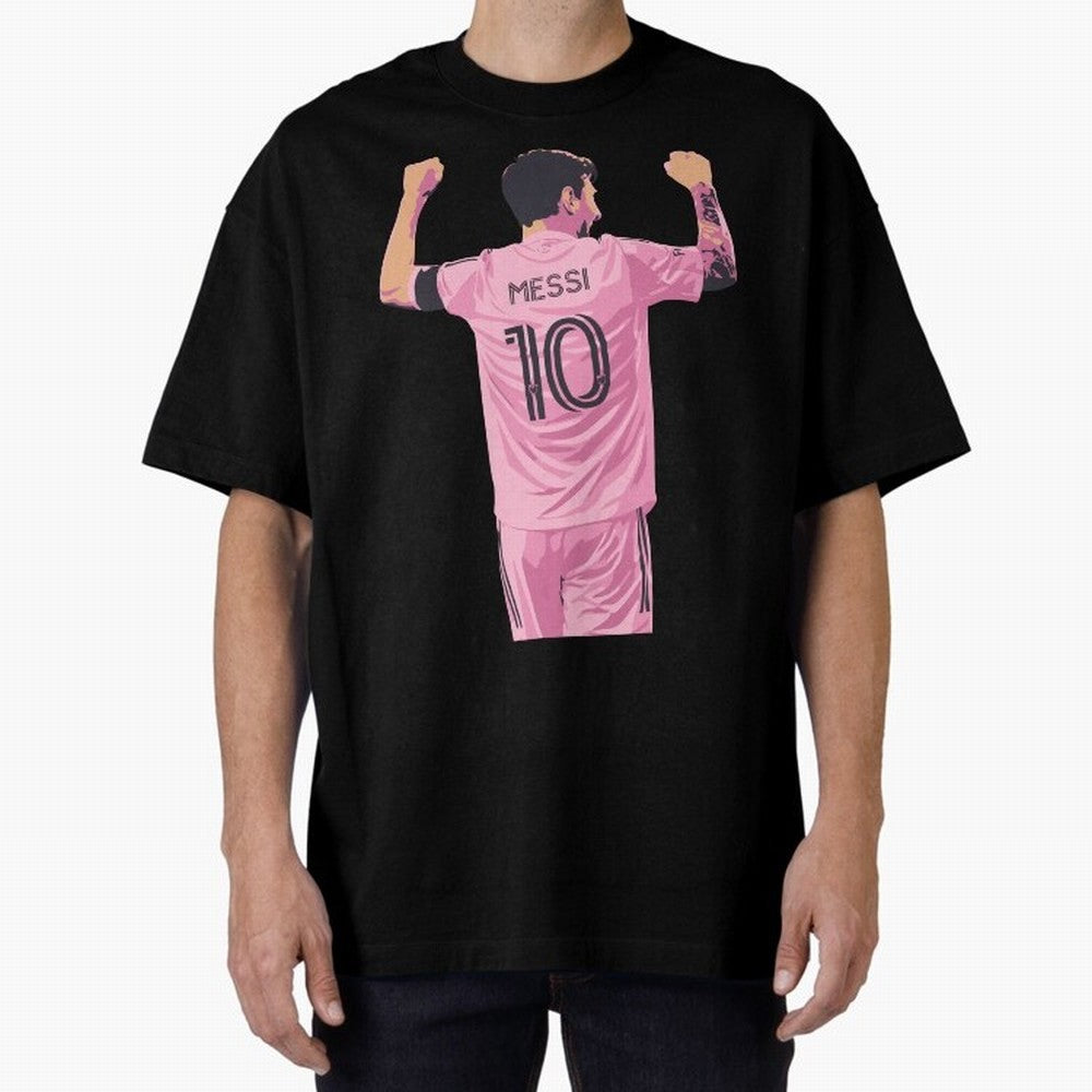 Lionel Messi Celebration Oversized T-Shirt Celebrate the Biggest Stage of the FIFA World Cup 2026 Journey through Mbappe Highlights, Brazil, Portugal and Argentina Pride, Stadium Chants, National Pride, Trophy Dreams and Unforgettable Football