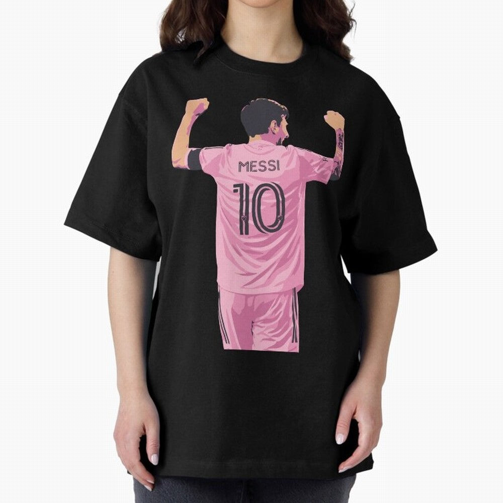 Lionel Messi Celebration Oversized T-Shirt Celebrate the Biggest Stage of the FIFA World Cup 2026 Journey through Mbappe Highlights, Brazil, Portugal and Argentina Pride, Stadium Chants, National Pride, Trophy Dreams and Unforgettable Football