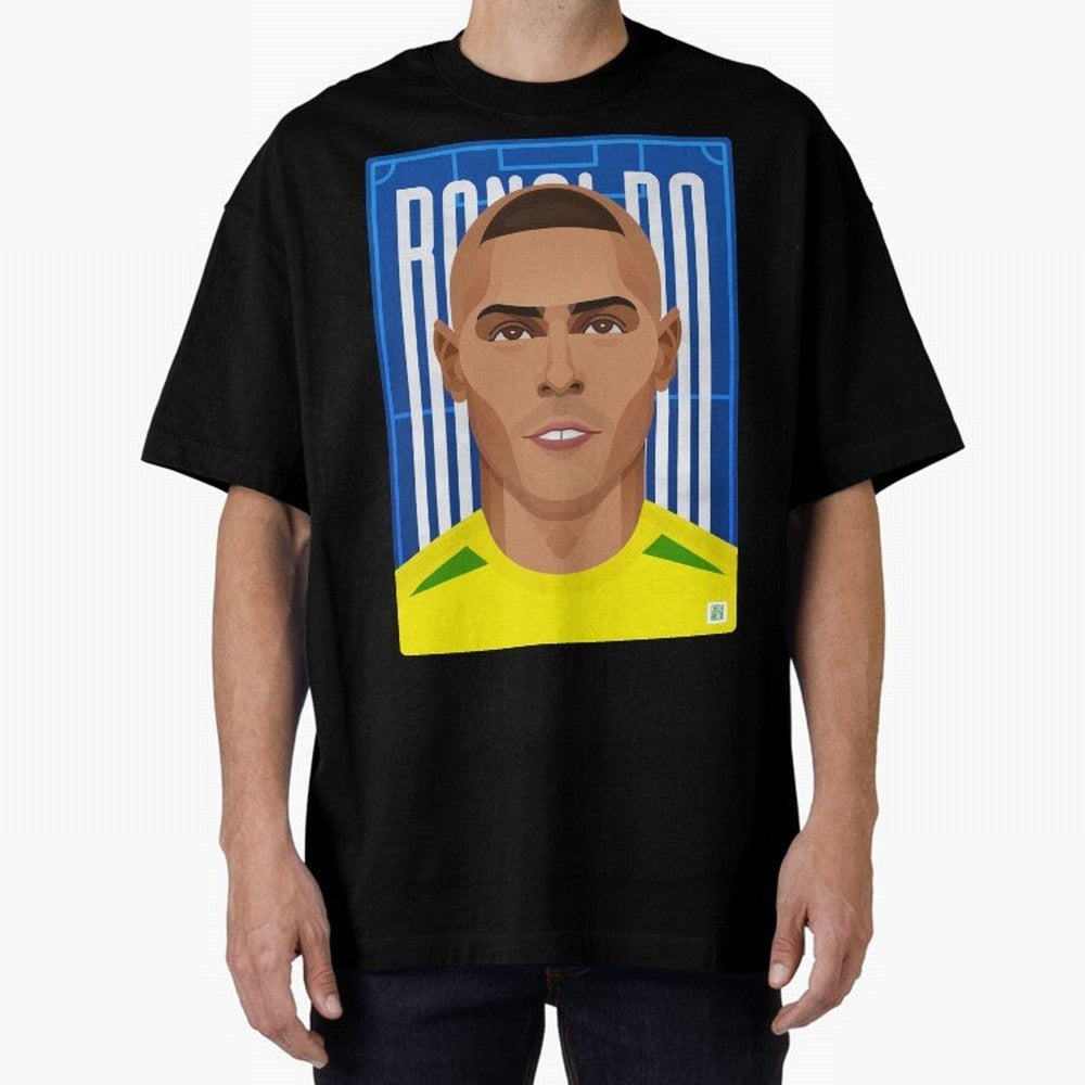 Ronaldo | The Phenomenon Oversized T-Shirt Carry National Pride through Global Football Passion for FIFA World Cup 2026 USA Canada Mexico, Featuring Haaland and Mbappe, Portugal, Goal Celebration Energy, Supporter Heritage, Football Icons and