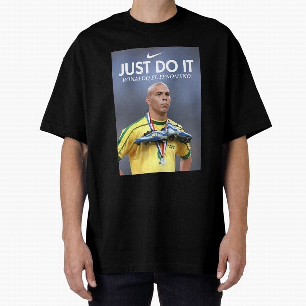 Ronaldo Fenomeno Ronaldo Nazario Vintage Sports Decor Living Room Decor For Walls Sports Bedroom Decor Game Room Decor R9 Oversized T-Shirt Stand Out with Spirit from FIFA World Cup 2026 USA Canada Mexico Spirit, with Argentina and Brazil, Haaland,