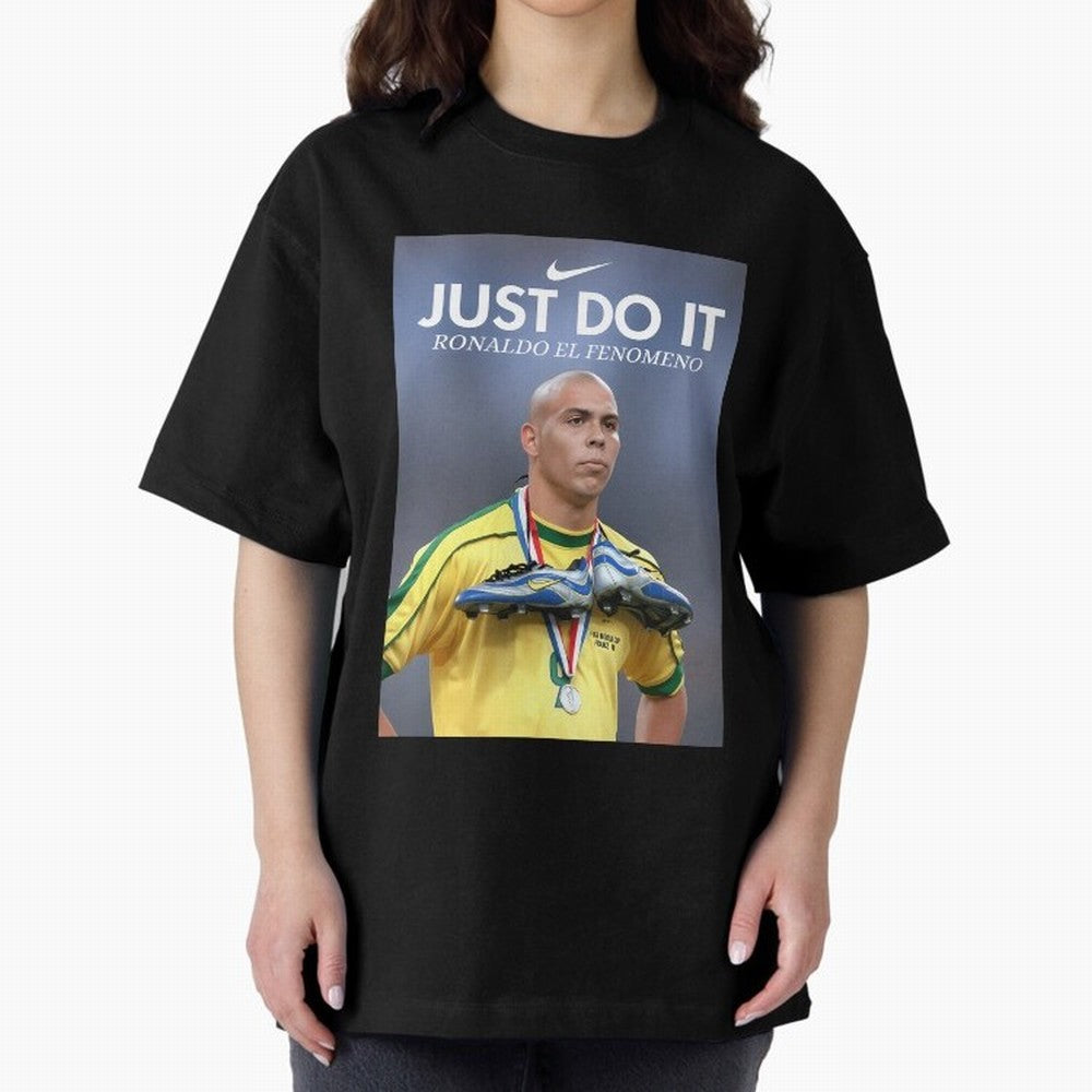 Ronaldo Fenomeno Ronaldo Nazario Vintage Sports Decor Living Room Decor For Walls Sports Bedroom Decor Game Room Decor R9 Oversized T-Shirt Stand Out with Spirit from FIFA World Cup 2026 USA Canada Mexico Spirit, with Argentina and Brazil, Haaland,