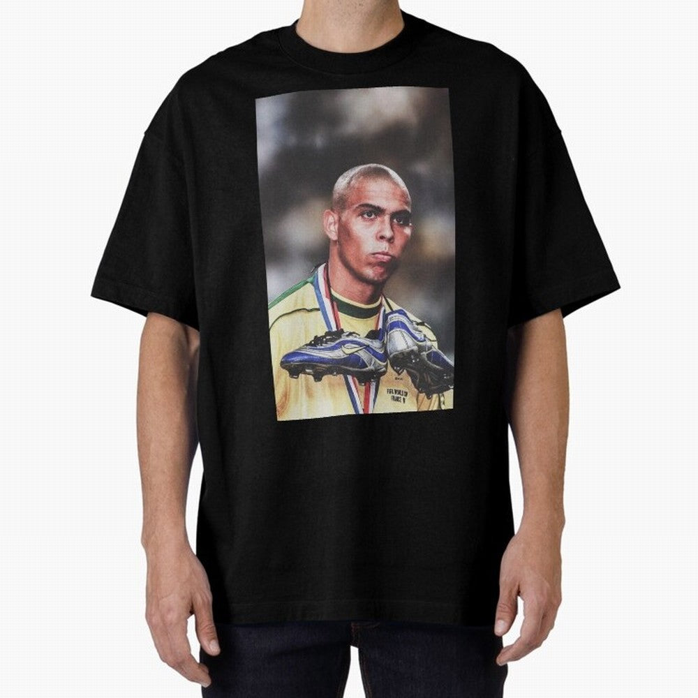 Ronaldo Luis Nazario de Lima Art Oversized T-Shirt Feel the Heartbeat of FIFA World Cup 2026 Group Stage for Fans of Neymar and Spain and Netherlands, Bringing Stadium Chants, National Pride, Trophy Dreams and Unforgettable Football Memories; Built