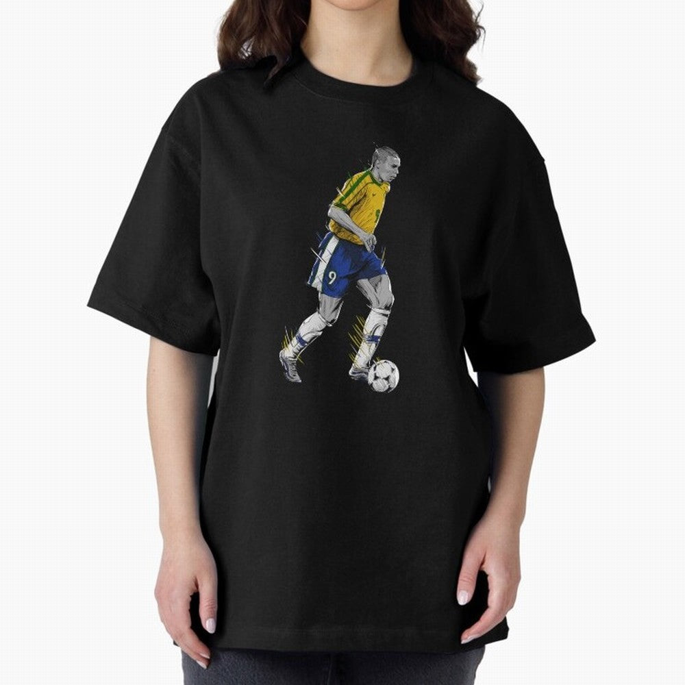 Ronaldo R9 Phenomenon Oversized T-Shirt Bring Trophy Dreams to FIFA World Cup 2026 Group Stage for Fans of Haaland and Mbappe and France, Bringing Stadium Memories, Football Loyalty, International Chants and Championship Tradition; Made for Die