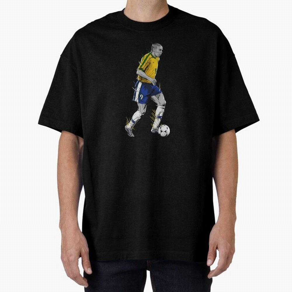 Ronaldo R9 Phenomenon Oversized T-Shirt Bring Trophy Dreams to FIFA World Cup 2026 Group Stage for Fans of Haaland and Mbappe and France, Bringing Stadium Memories, Football Loyalty, International Chants and Championship Tradition; Made for Die