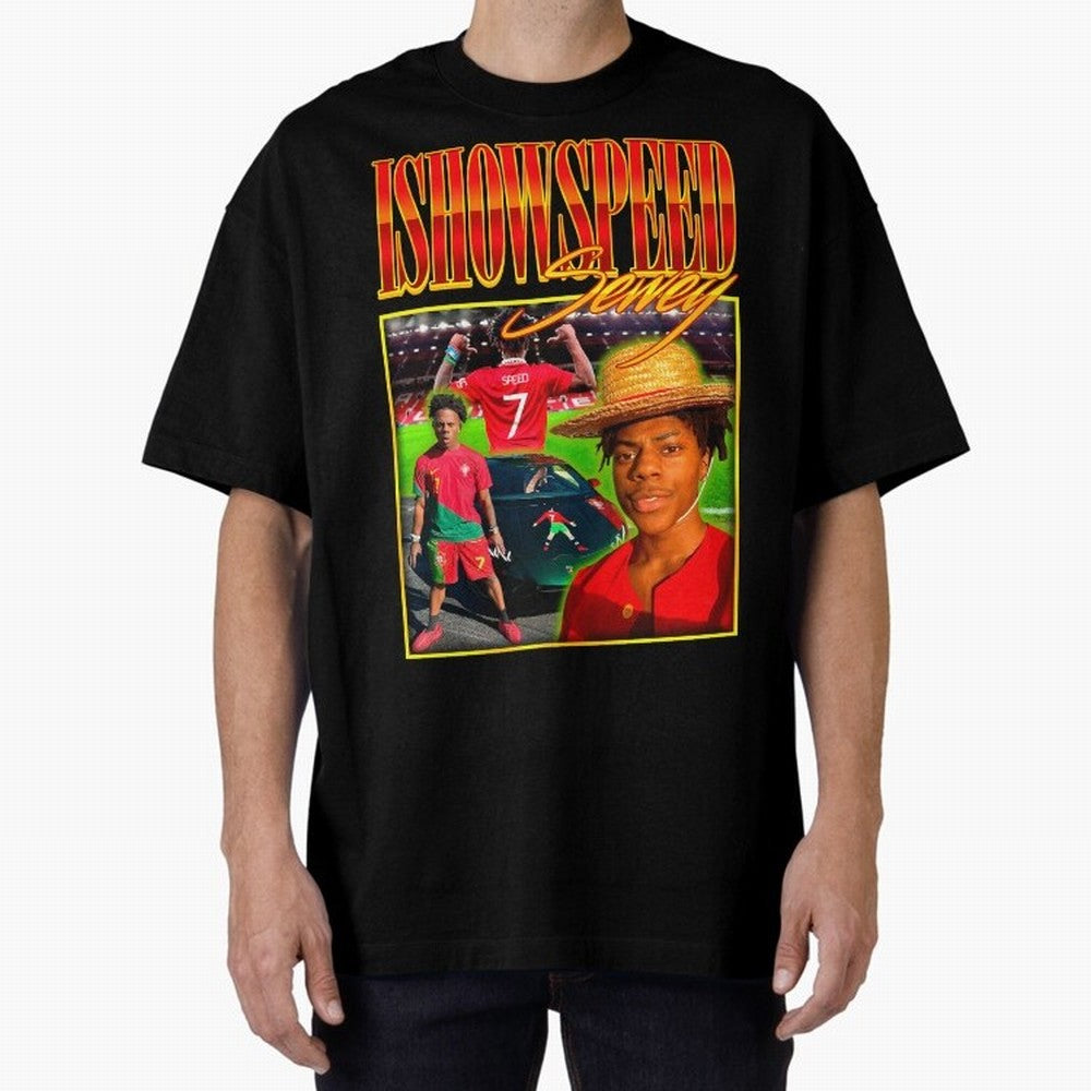 IShowSpeed Vintage Retro Y2K Design Oversized T-Shirt Fuel the Hype around Match Day Hype around FIFA World Cup 2026 USA Canada Mexico, Messi and Cristiano Ronaldo, England and Germany, Classic Soccer Heritage, Championship Pressure, Fan Loyalty