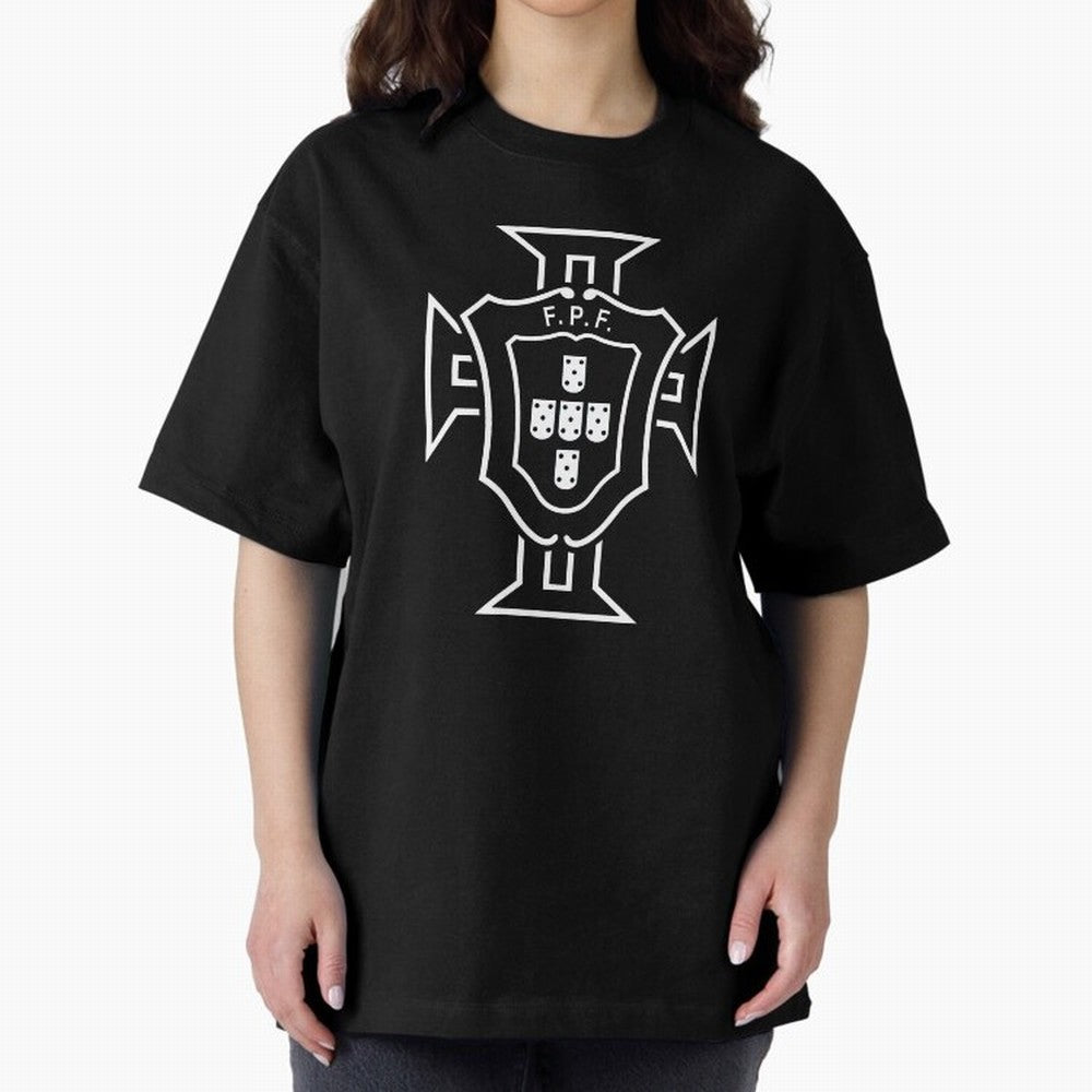 Portugal Oversized T-Shirt Show Up for the Glory of Global Football Passion for FIFA World Cup 2026 Group Stage, Built around CR7, Portugal, Retro Football Energy, Iconic Rivalries, Trophy Chase Drama and Stadium Atmosphere; Built for Supporters