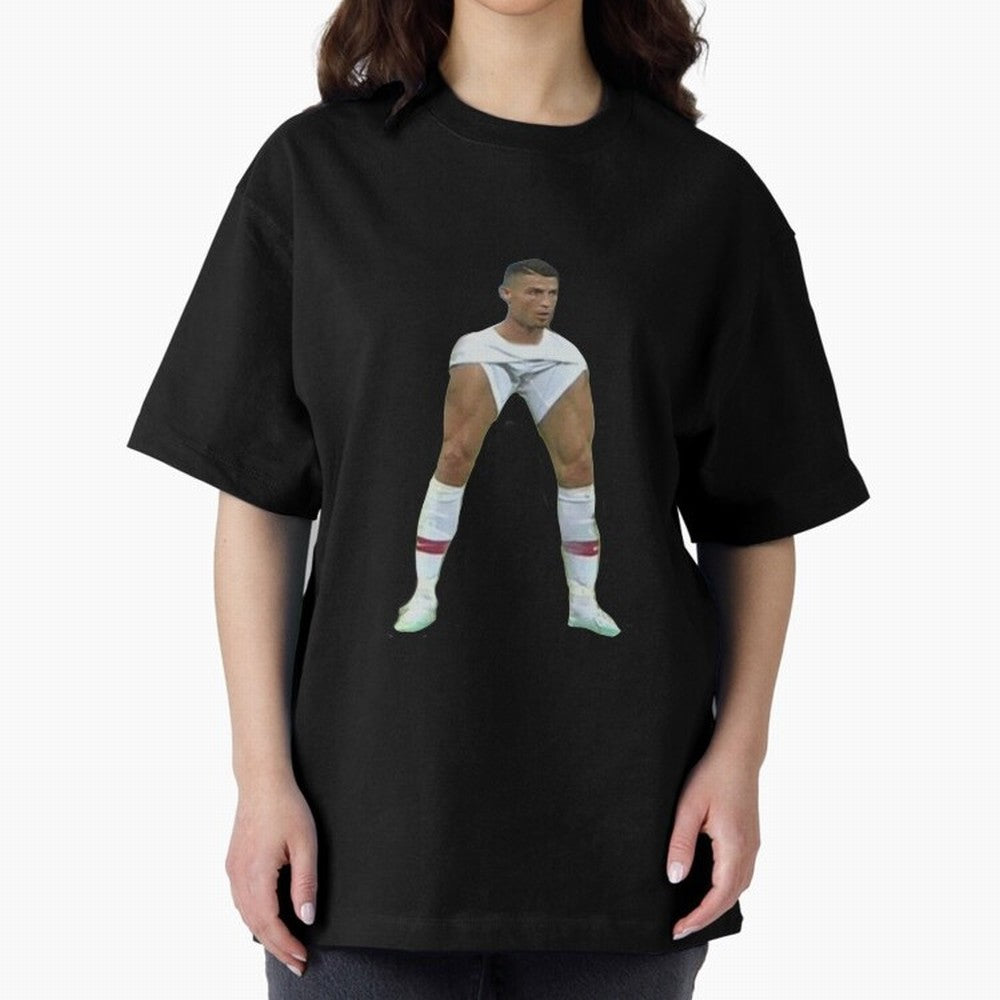 Ronaldo Oversized T-Shirt Follow the Road to FIFA World Cup 2026 USA Canada Mexico Spirit, with Brazil, Mbappe, Football Passion, Legendary Performances, Festival Vibes and Supporter Community; Great for Watch Parties, Sports Bars, Family Nights,