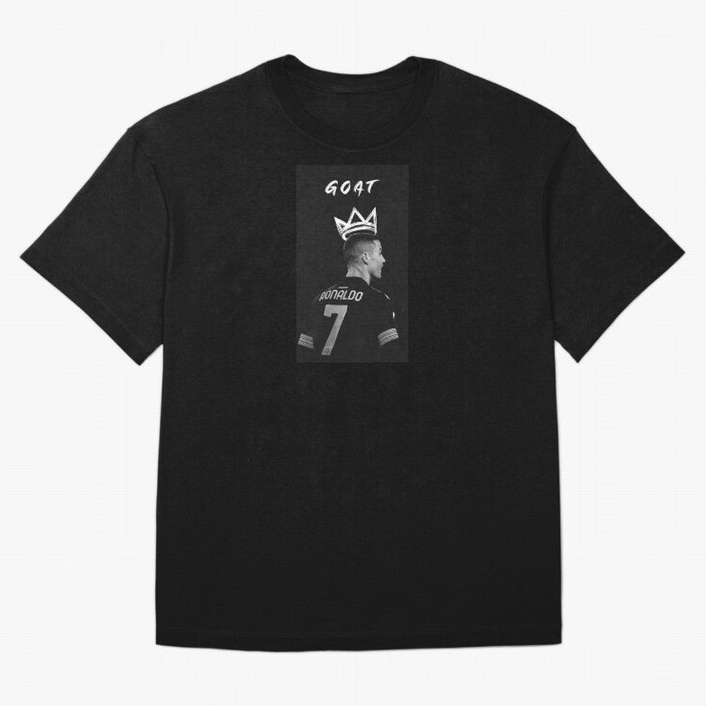 Ronaldo Goat Oversized T-Shirt Cheer through Every Moment of Global Football Passion for FIFA World Cup 2026, Inspired by Mbappe, Spain, Football Festival Excitement, Trophy Ambitions, Country Rivalries and Star Player Buzz; Perfect for Fans,