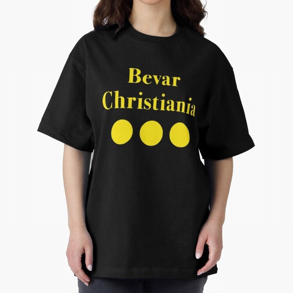 Bevar Christiania Oversized T-Shirt Unlock the FIFA World Cup 2026 Group Stage Journey through Haaland and Mbappe Highlights, England Pride, Football Passion, Legendary Performances, Festival Vibes and Supporter Community; Great for Watch Parties,