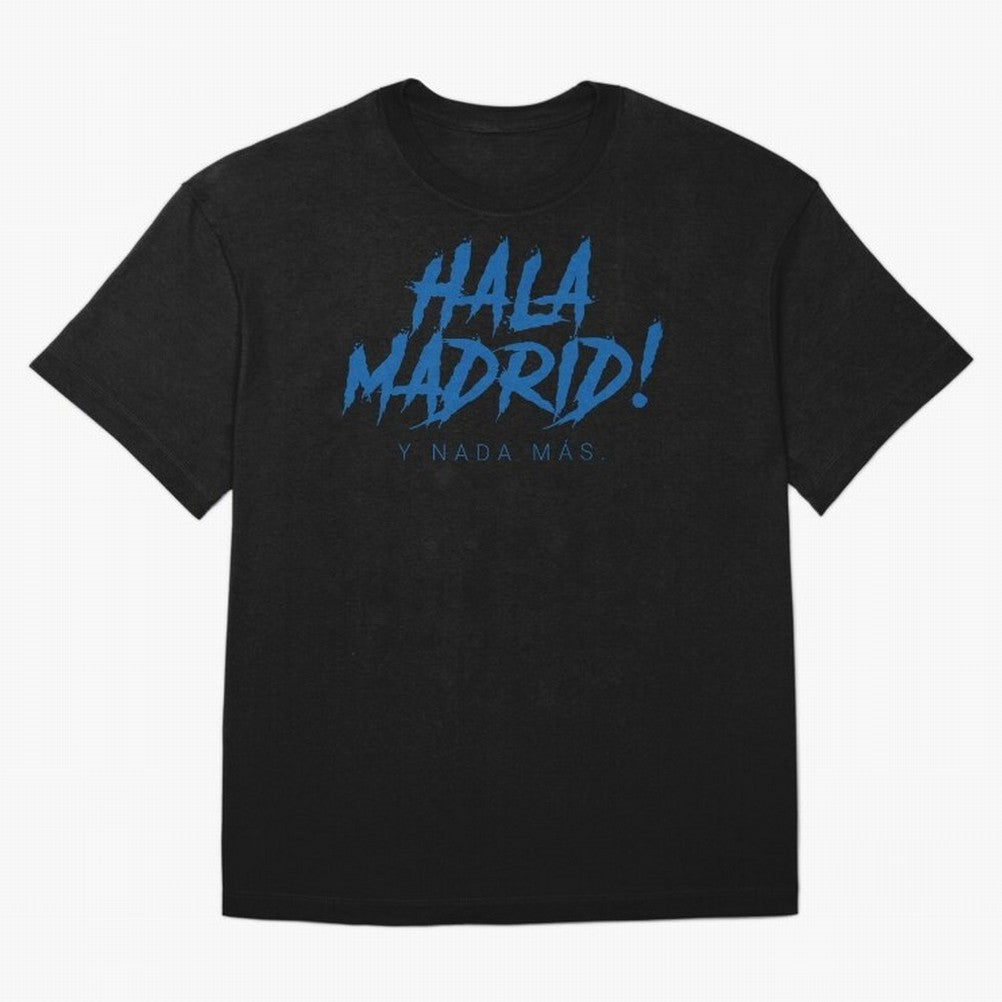 Hala Madrid Oversized T-Shirt Celebrate the Road through FIFA World Cup 2026 Group Stage Spirit, Centered on England and Germany, CR7 and Messi, Vintage Soccer Flavor, Modern Football Stars, National Flags and Final Night Emotion; Ideal for Fans