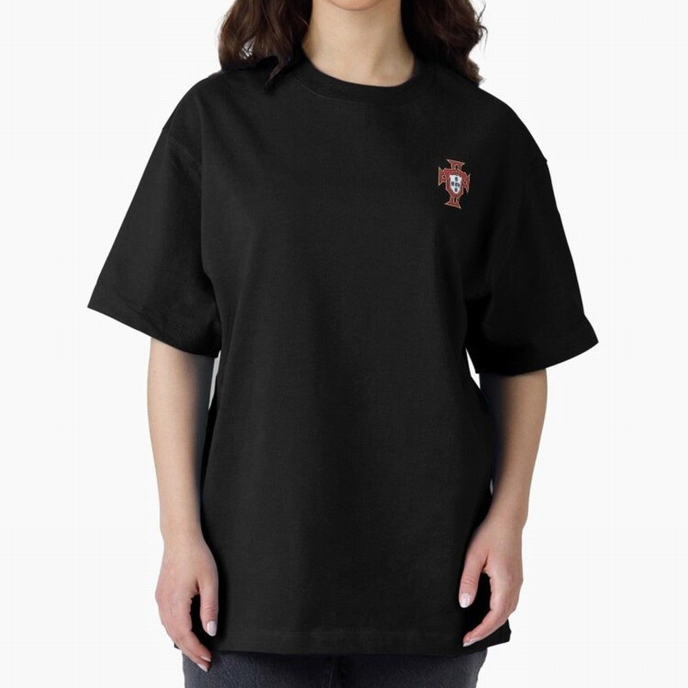 Portugal Soccer Logo Sticker Oversized T-Shirt Feel FIFA World Cup 2026 USA Canada Mexico for Fans of Neymar, Haaland and Cristiano Ronaldo and England and Germany, Bringing Soccer Culture, Superstar Moments, National Team Dreams and Competitive