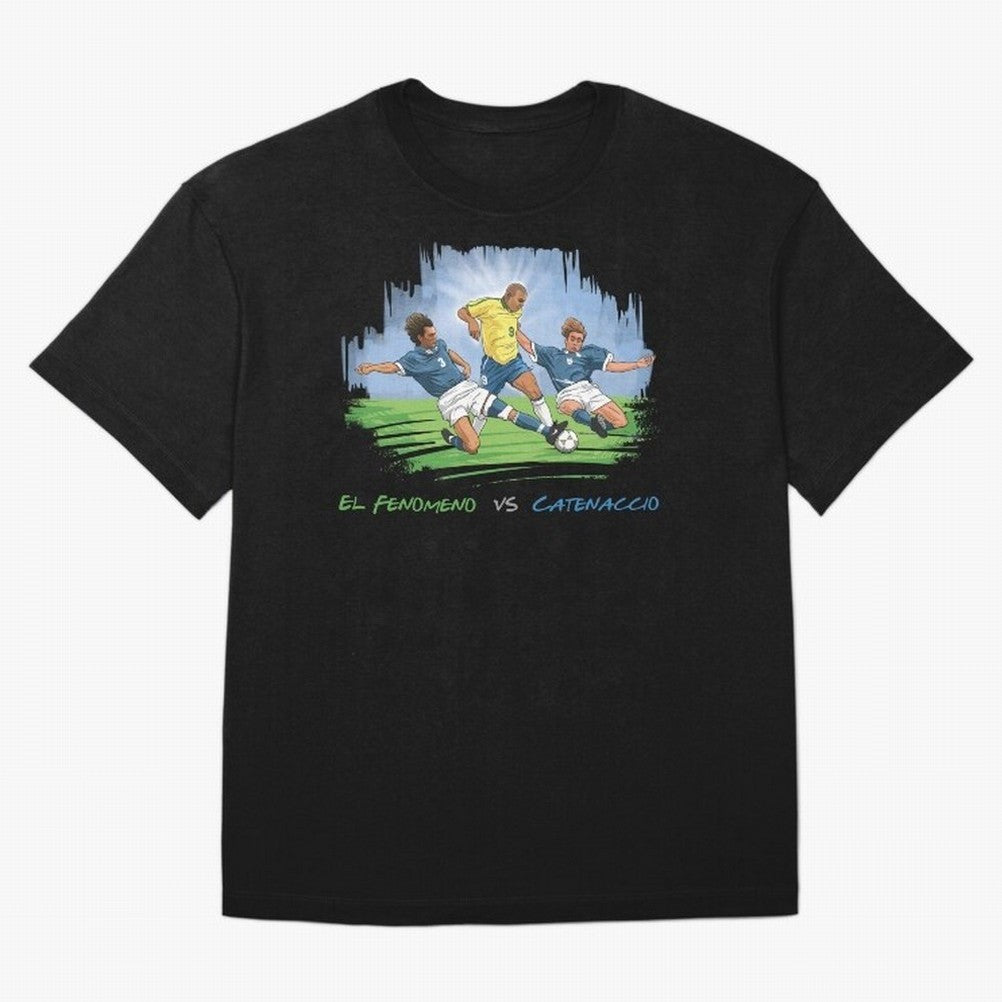 El Fenomeno Ronaldo Luis Nazario de Lima Oversized T-Shirt Show Match Day Excitement for FIFA World Cup 2026 USA Canada Mexico for Fans of Neymar, Haaland and Cristiano Ronaldo and France, Bringing Match Day Excitement, Supporter Culture, Golden