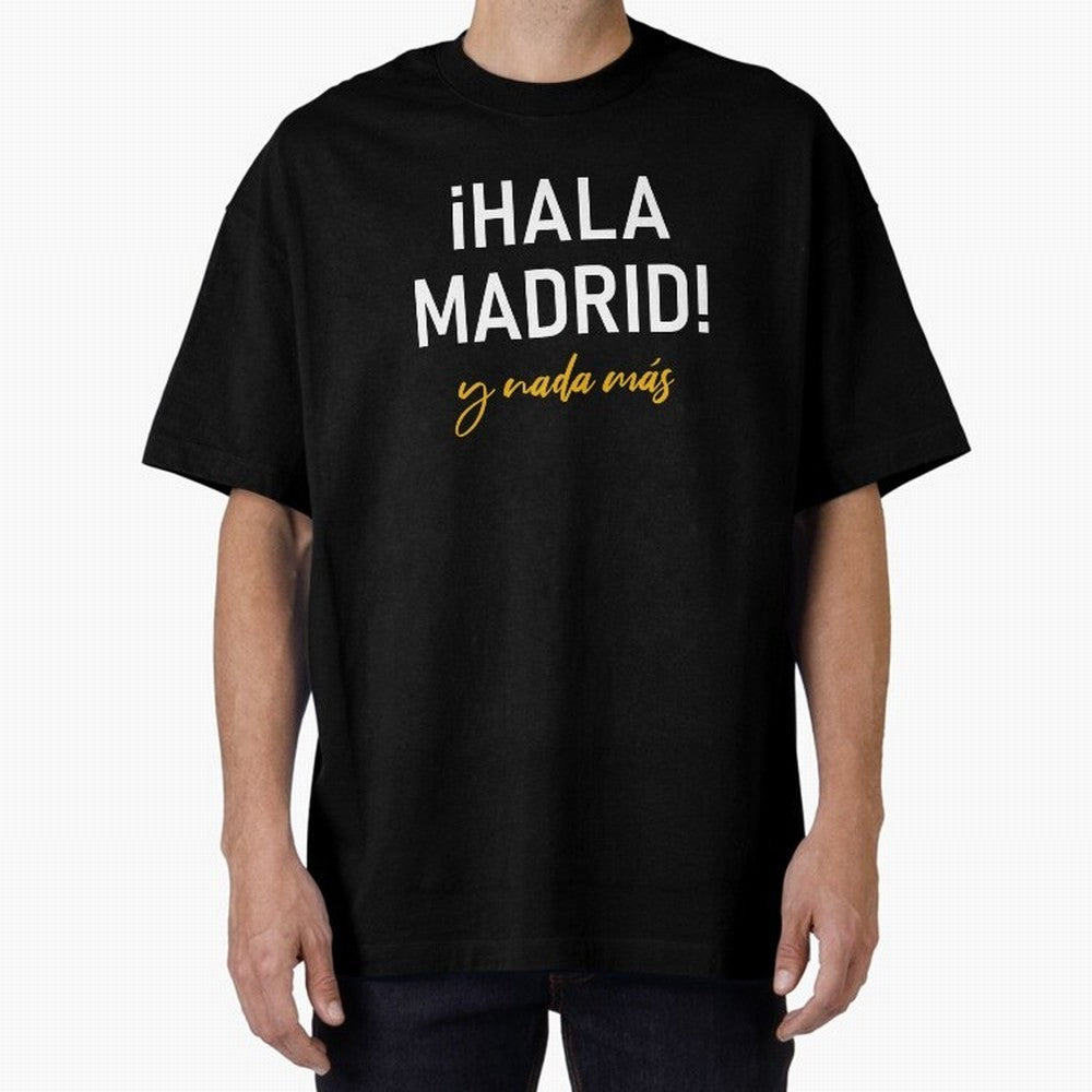 Hala Madrid Oversized T-Shirt Show Passion for the Stars of FIFA World Cup 2026 USA Canada Mexico Spirit, Connected to Argentina, France and Brazil, Neymar, Haaland and Cristiano Ronaldo, Global Supporter Spirit, Legendary Goals, National Colors