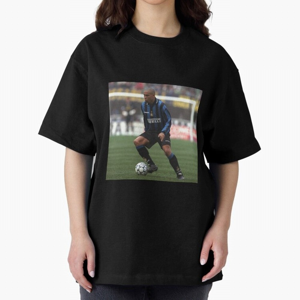 R9 Oversized T-Shirt Support FIFA World Cup 2026 USA Canada Mexico Spirit, Filled with France and Portugal, CR7, Global Supporter Spirit, Legendary Goals, National Colors and Tournament Celebration; Perfect for Supporters Who Want Bold Football