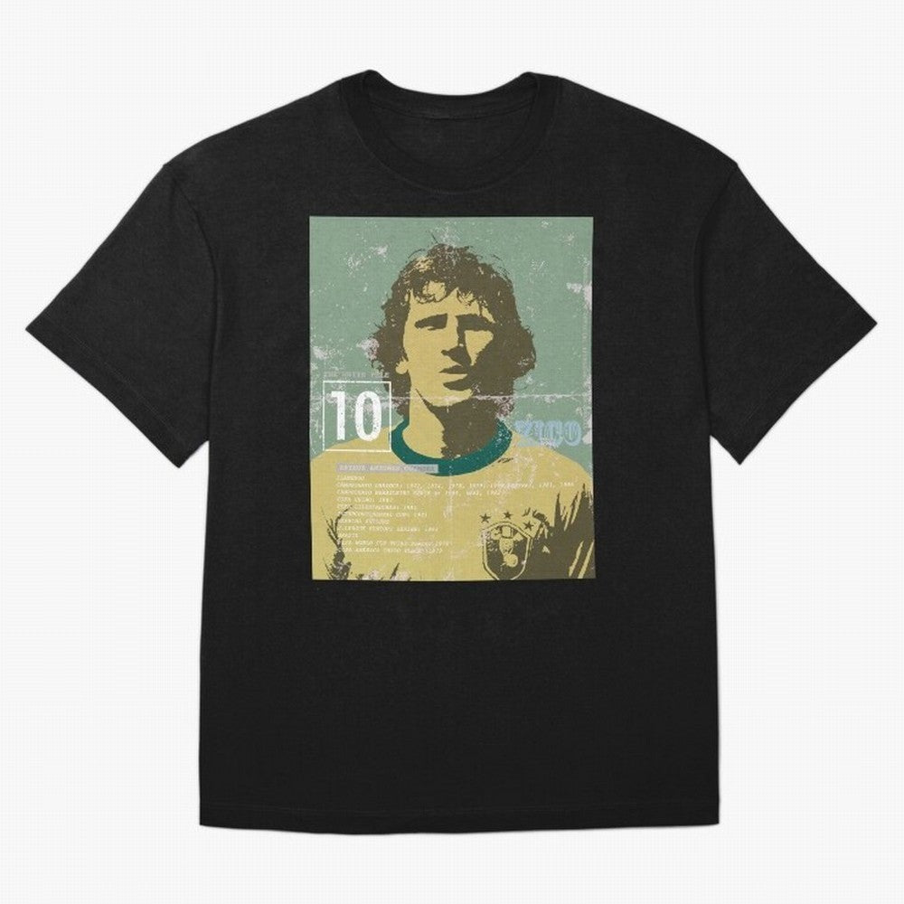 Zico Oversized T-Shirt Fuel FIFA World Cup 2026 Group Stage Celebrating Cristiano Ronaldo, Haaland and CR7, Argentina Energy, Championship Spirit, Famous Goals, Roaring Crowds and International Football Unity; Made for Collectors Who Enjoy Iconic