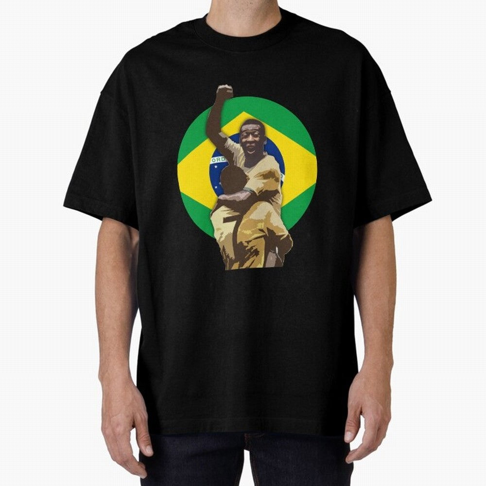 Pele Greates Footbal Player in History - Joga Bonito Oversized T-Shirt Mark FIFA World Cup 2026 Group Stage Spirit, Featuring England, Mbappe, Football Passion, Legendary Performances, Festival Vibes and Supporter Community; Great for Supporters