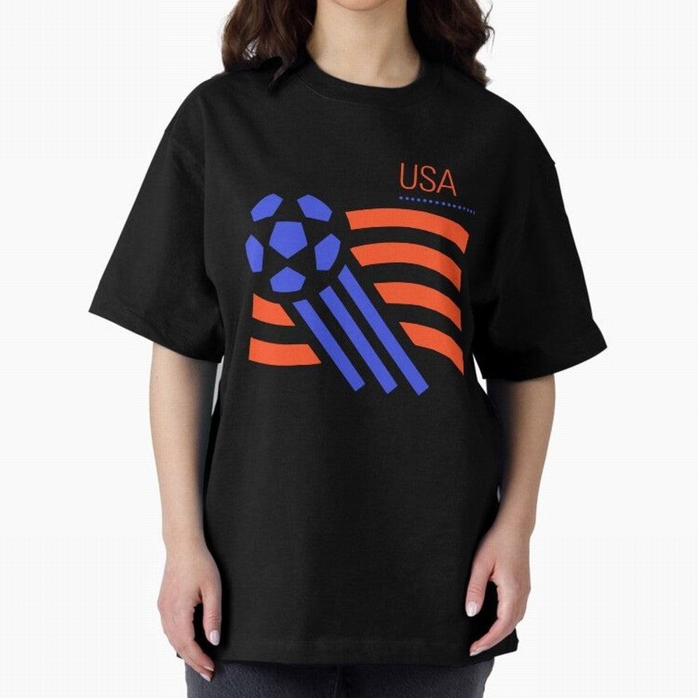 USA 1994 World Cup Soccer Retro 90s Oversized T-Shirt Upgrade FIFA World Cup 2026 for Fans of Mbappe and Neymar and Netherlands, Bringing Stadium Memories, Football Loyalty, International Chants and Championship Tradition; Perfect for People Who